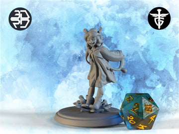 Slime Girl Miniature | Twin Goddess Miniatures | Tabletop RPG Miniature | Roleplaying 3D Printed Fantasy Mini - 3DPrintDen