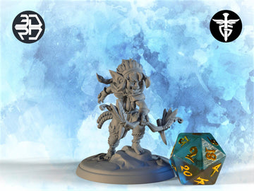 Female Goblin Ranger Miniature | Twin Goddess Miniatures | Tabletop RPG Miniature | Roleplaying 3D Printed Fantasy Mini - 3DPrintDen