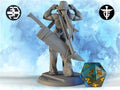 Female Goliath Breakdancer Miniature, Kit | Twin Goddess Miniatures | Tabletop RPG Miniature | Roleplaying 3D Printed Fantasy Mini - 3DPrintDen