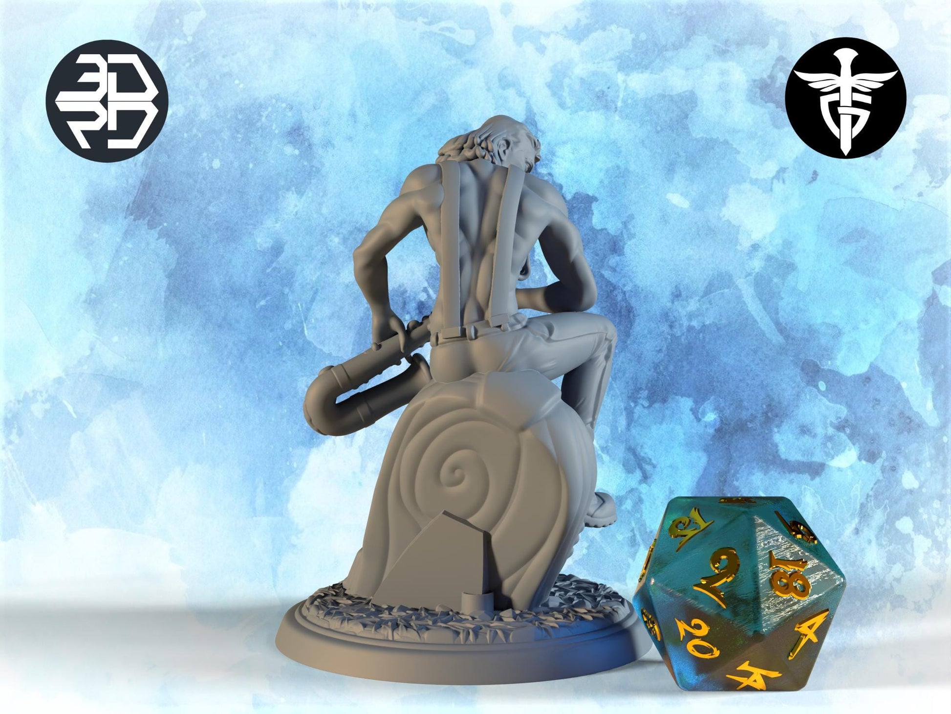 Hunter Miniature | Twin Goddess Miniatures | Tabletop RPG Miniature | Roleplaying 3D Printed Fantasy Mini - 3DPrintDen