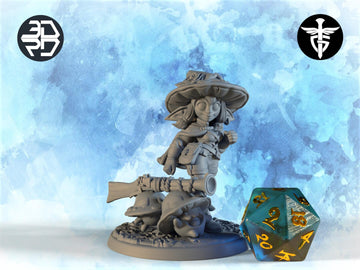 Female Goblin Ranger Miniature | Twin Goddess Miniatures | Tabletop RPG Miniature | Roleplaying 3D Printed Fantasy Mini - 3DPrintDen