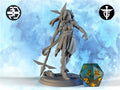Female Goliath Warrior Miniature, Cynes | Twin Goddess Miniatures | Tabletop RPG Miniature | Roleplaying 3D Printed Fantasy Mini - 3DPrintDen