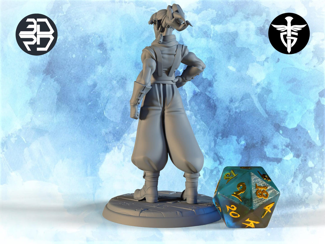 Magma Maker Miniature, Igni | Twin Goddess Miniatures | Tabletop RPG Miniature | Roleplaying 3D Printed Fantasy Mini - 3DPrintDen