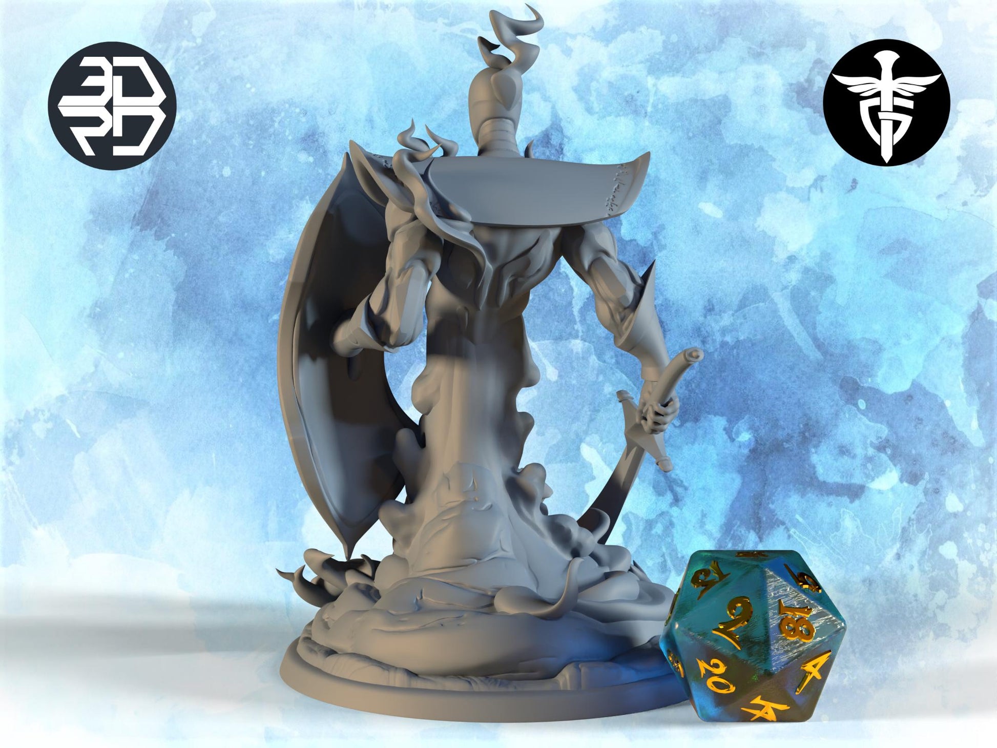 Magma Golem Miniature | Twin Goddess Miniatures | Tabletop RPG Miniature | Roleplaying 3D Printed Fantasy Mini - 3DPrintDen