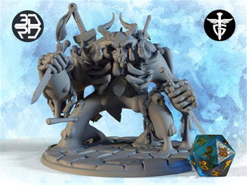 Necro Slime Golem Miniature | Twin Goddess Miniatures | Tabletop RPG Miniature | Roleplaying 3D Printed Fantasy Mini - 3DPrintDen