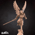Female Aasimar Paladin Miniature | Tabletop RPG Miniature | Bite the Bullet | Roleplaying 3D Printed Fantasy Mini - 3DPrintDen