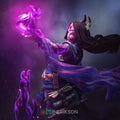 Female Wizard Miniature | Tabletop RPG Miniature | Nerikson | Roleplaying 3D Printed Fantasy Mini - 3DPrintDen