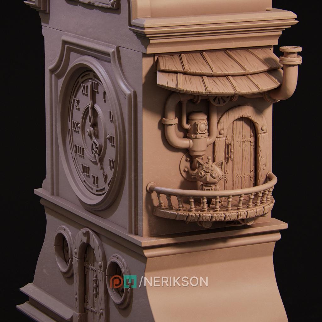 Tinkerer Fairy Diorama Miniature | Tabletop RPG Miniature | Nerikson | Roleplaying 3D Printed Fantasy Mini - 3DPrintDen