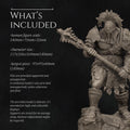 Gladiator Miniature | Tabletop RPG Miniature | Nerikson | Roleplaying 3D Printed Fantasy Mini - 3DPrintDen