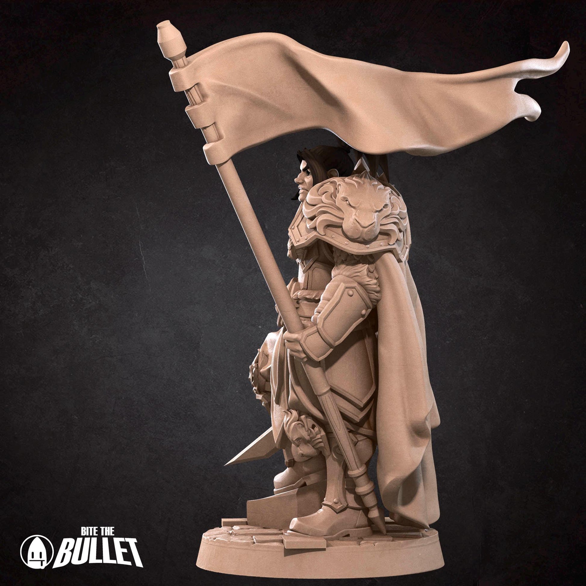 High King Warrior Miniature | Tabletop RPG Miniature | Bite the Bullet | Roleplaying 3D Printed Fantasy Mini - 3DPrintDen
