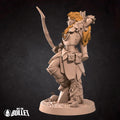 Female Flame-Hair Ranger Miniature | Tabletop RPG Miniature | Bite the Bullet | Roleplaying 3D Printed Fantasy Mini - 3DPrintDen