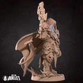 Red Demon Rider Miniature | Tabletop RPG Miniature | Bite the Bullet | Roleplaying 3D Printed Fantasy Mini - 3DPrintDen