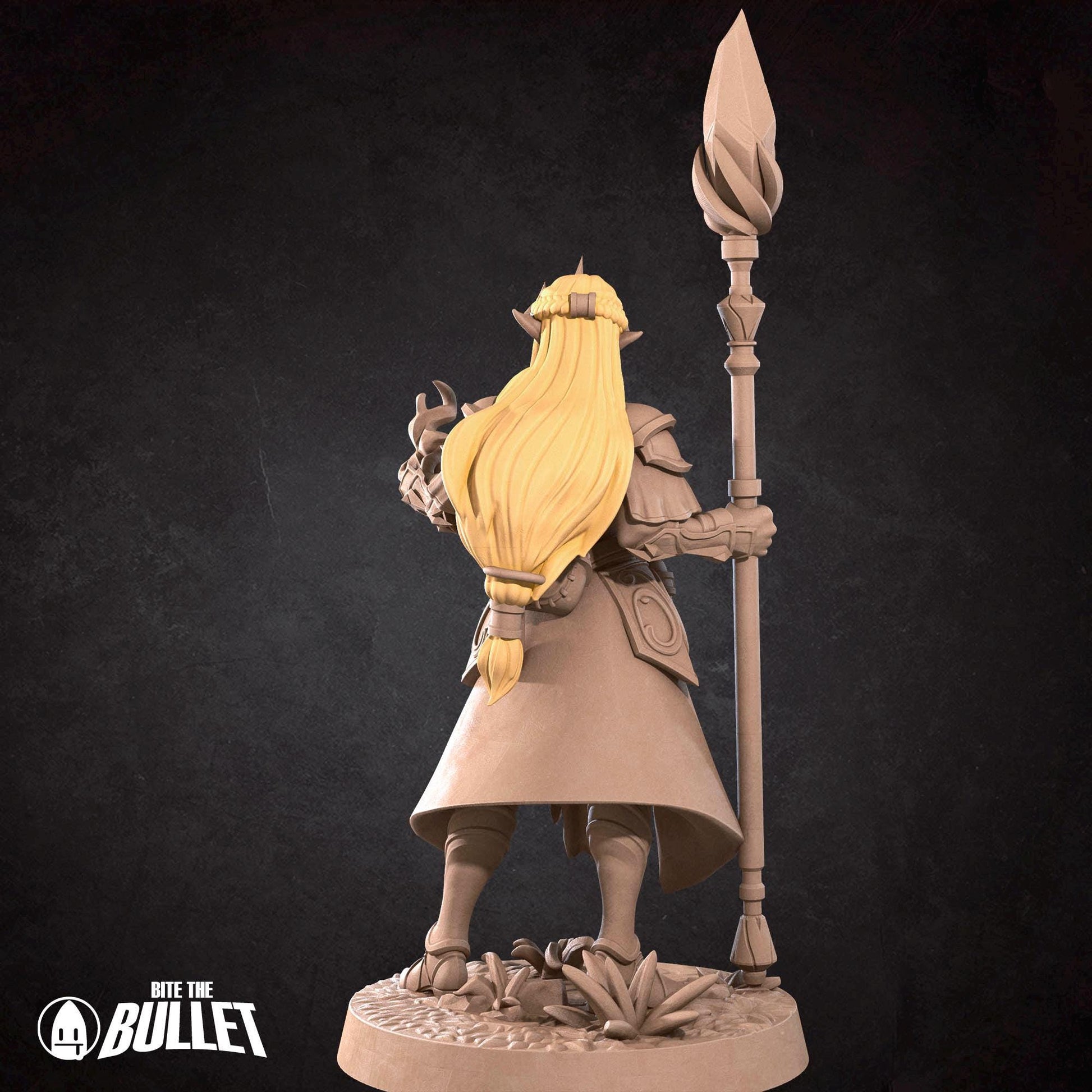 Elven Princess Miniature, Zeruda | Tabletop RPG Miniature | Bite the Bullet | Roleplaying 3D Printed Fantasy Mini - 3DPrintDen