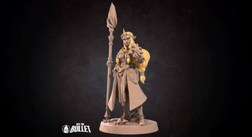 Elven Princess Miniature, Zeruda | Tabletop RPG Miniature | Bite the Bullet | Roleplaying 3D Printed Fantasy Mini - 3DPrintDen
