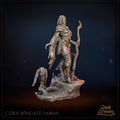 Female Desert Druid Miniature, Cora Wingate | Tabletop RPG Miniature | Great Grimoire | Roleplaying 3D Printed Fantasy Mini - 3DPrintDen