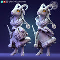 Goat Lady Miniature | Tabletop RPG Miniature | Pepunki Creatures | Roleplaying 3D Printed Fantasy Mini - 3DPrintDen