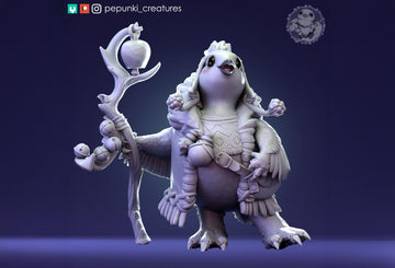 Willow Ptarmigan Miniature | Tabletop RPG Miniature | Pepunki Creatures | Roleplaying 3D Printed Fantasy Mini - 3DPrintDen