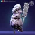 Sheep Lady Miniature | Tabletop RPG Miniature | Pepunki Creatures | Roleplaying 3D Printed Fantasy Mini - 3DPrintDen