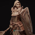 Female Cleric of Light Miniature, Madeleine | Tabletop RPG Miniature | Nerikson | Roleplaying 3D Printed Fantasy Mini - 3DPrintDen