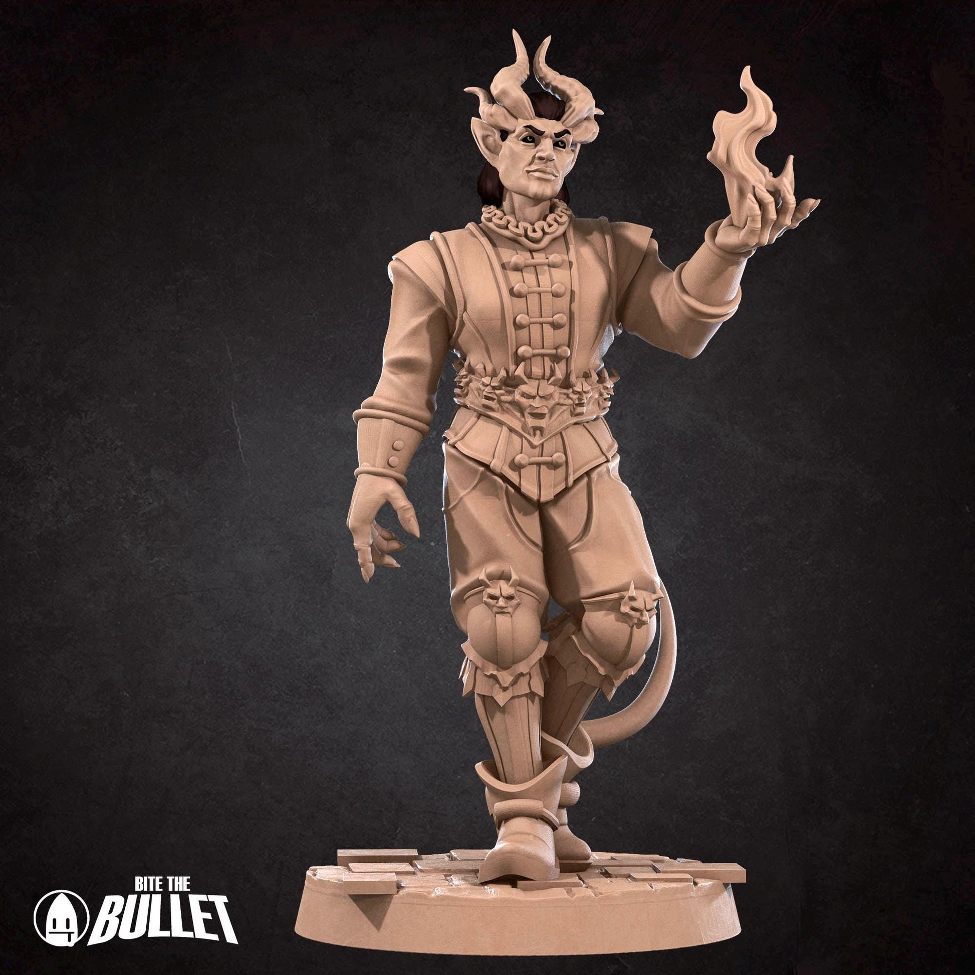 Cambion Devil Miniature | Tabletop RPG Miniature | Bite the Bullet | Roleplaying 3D Printed Fantasy Mini - 3DPrintDen