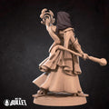 Female Mage Invoker Miniature | Tabletop RPG Miniature | Bite the Bullet | Roleplaying 3D Printed Fantasy Mini - 3DPrintDen