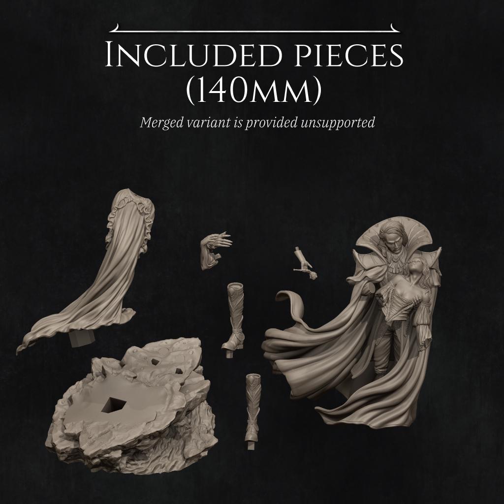 Death's Kiss Surrender Diorama Miniature | Tabletop RPG Miniature | Nerikson | Roleplaying 3D Printed Fantasy Mini - 3DPrintDen