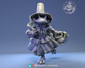 Lady Frog Pilgrim Miniature | Tabletop RPG Miniature | Pepunki Creatures | Roleplaying 3D Printed Fantasy Mini - 3DPrintDen