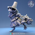 Lady Frog Pilgrim Miniature | Tabletop RPG Miniature | Pepunki Creatures | Roleplaying 3D Printed Fantasy Mini - 3DPrintDen