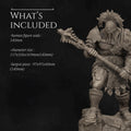 Gladiator SkullCrusher Miniature | Tabletop RPG Miniature | Nerikson | Roleplaying 3D Printed Fantasy Mini - 3DPrintDen