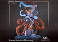 Female Dragon Butcher Miniature, Liang | Tabletop RPG Miniature | Miniatures Blueprint | Roleplaying 3D Printed Fantasy Mini - 3DPrintDen