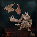 Demon King Miniature, Grak Thar | Tabletop RPG Miniature | Great Grimoire | Roleplaying 3D Printed Fantasy Mini - 3DPrintDen
