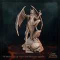 Priestess of the Flame Miniature, Iirzetal | Tabletop RPG Miniature | Great Grimoire | Roleplaying 3D Printed Fantasy Mini - 3DPrintDen
