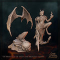 Priestess of the Flame Miniature, Iirzetal | Tabletop RPG Miniature | Great Grimoire | Roleplaying 3D Printed Fantasy Mini - 3DPrintDen