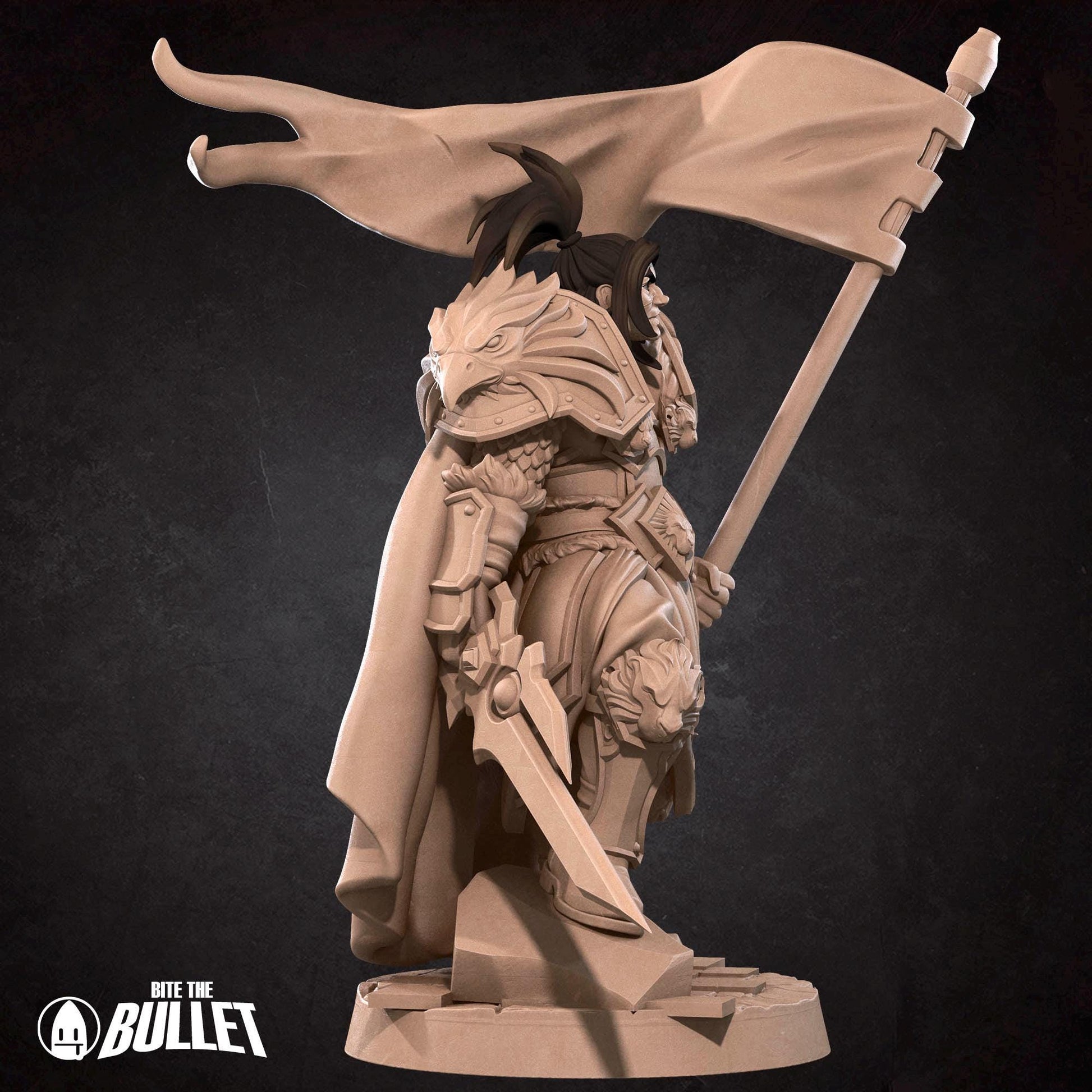 High King Warrior Miniature | Tabletop RPG Miniature | Bite the Bullet | Roleplaying 3D Printed Fantasy Mini - 3DPrintDen