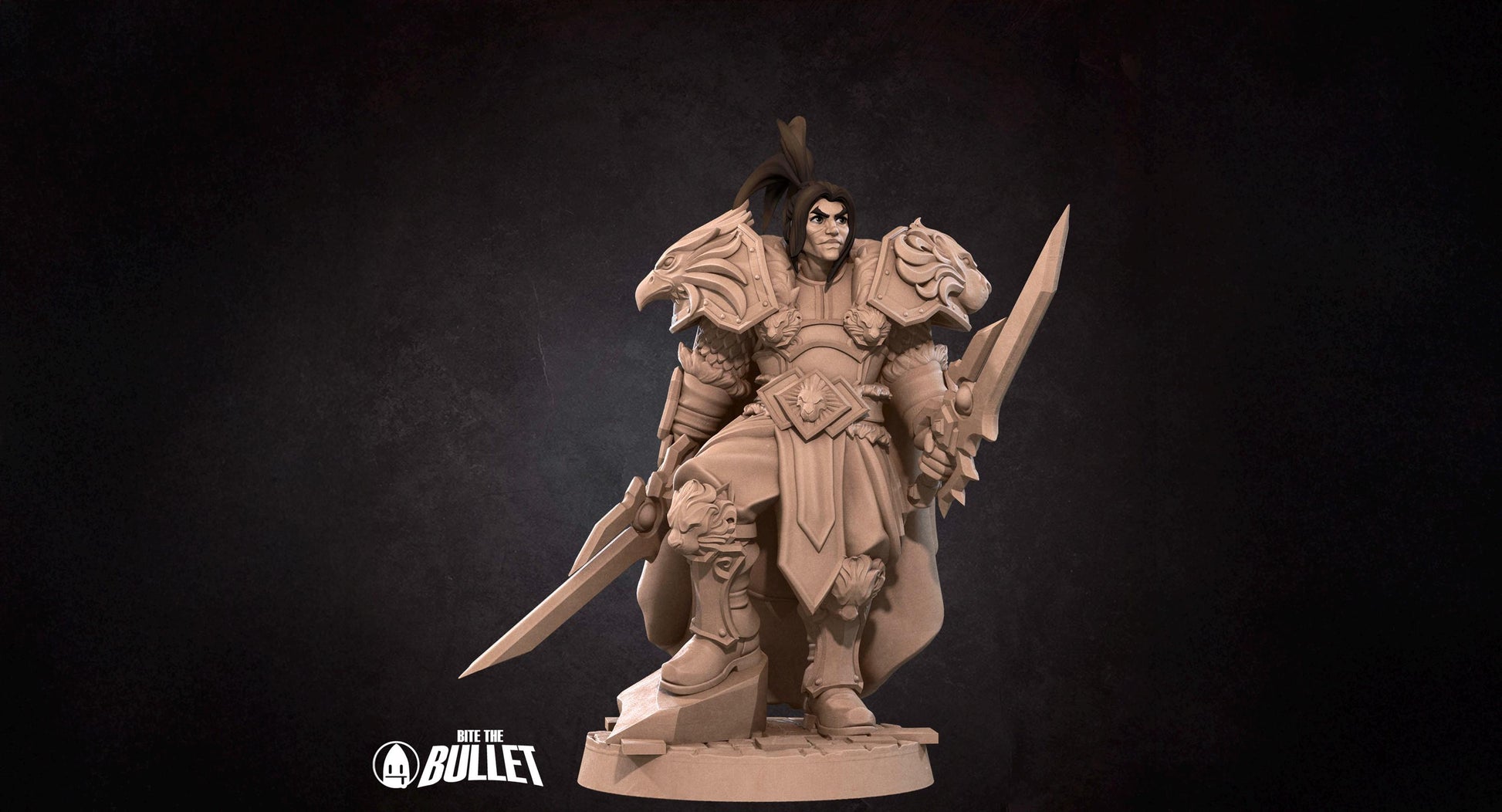High King Warrior Miniature | Tabletop RPG Miniature | Bite the Bullet | Roleplaying 3D Printed Fantasy Mini - 3DPrintDen