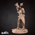 Female Mad Hostess Miniature, Roxy | Tabletop RPG Miniature | Bite the Bullet | Roleplaying 3D Printed Fantasy Mini - 3DPrintDen