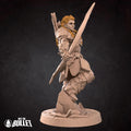 Female Flame-Hair Ranger Miniature | Tabletop RPG Miniature | Bite the Bullet | Roleplaying 3D Printed Fantasy Mini - 3DPrintDen