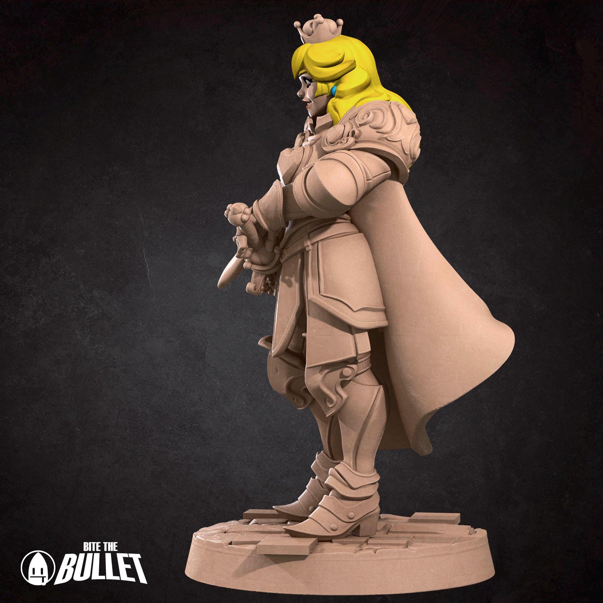 Female Champion Miniature, Lady Peony | Tabletop RPG Miniature | Bite the Bullet | Roleplaying 3D Printed Fantasy Mini - 3DPrintDen