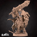 Red Demon Rider Miniature | Tabletop RPG Miniature | Bite the Bullet | Roleplaying 3D Printed Fantasy Mini - 3DPrintDen