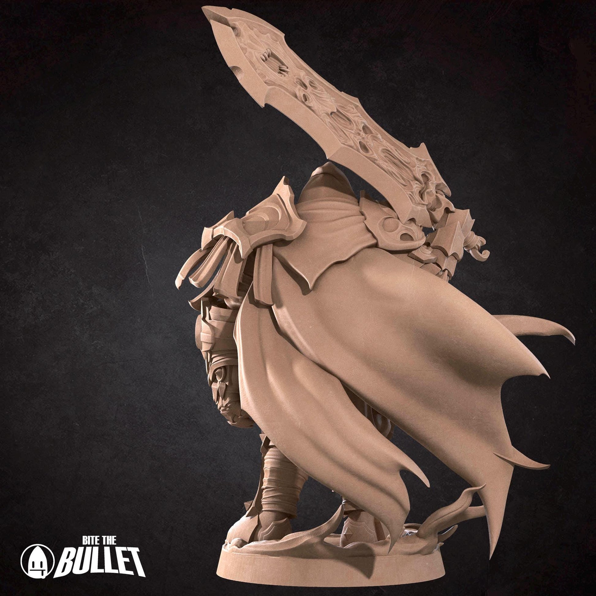 Red Demon Rider Miniature | Tabletop RPG Miniature | Bite the Bullet | Roleplaying 3D Printed Fantasy Mini - 3DPrintDen