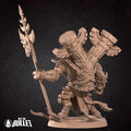 Chosen Chieftain Miniature, Tauren | Tabletop RPG Miniature | Bite the Bullet | Roleplaying 3D Printed Fantasy Mini - 3DPrintDen