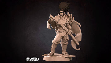 Unforgiven Samurai Miniature | Tabletop RPG Miniature | Bite the Bullet | Roleplaying 3D Printed Fantasy Mini - 3DPrintDen