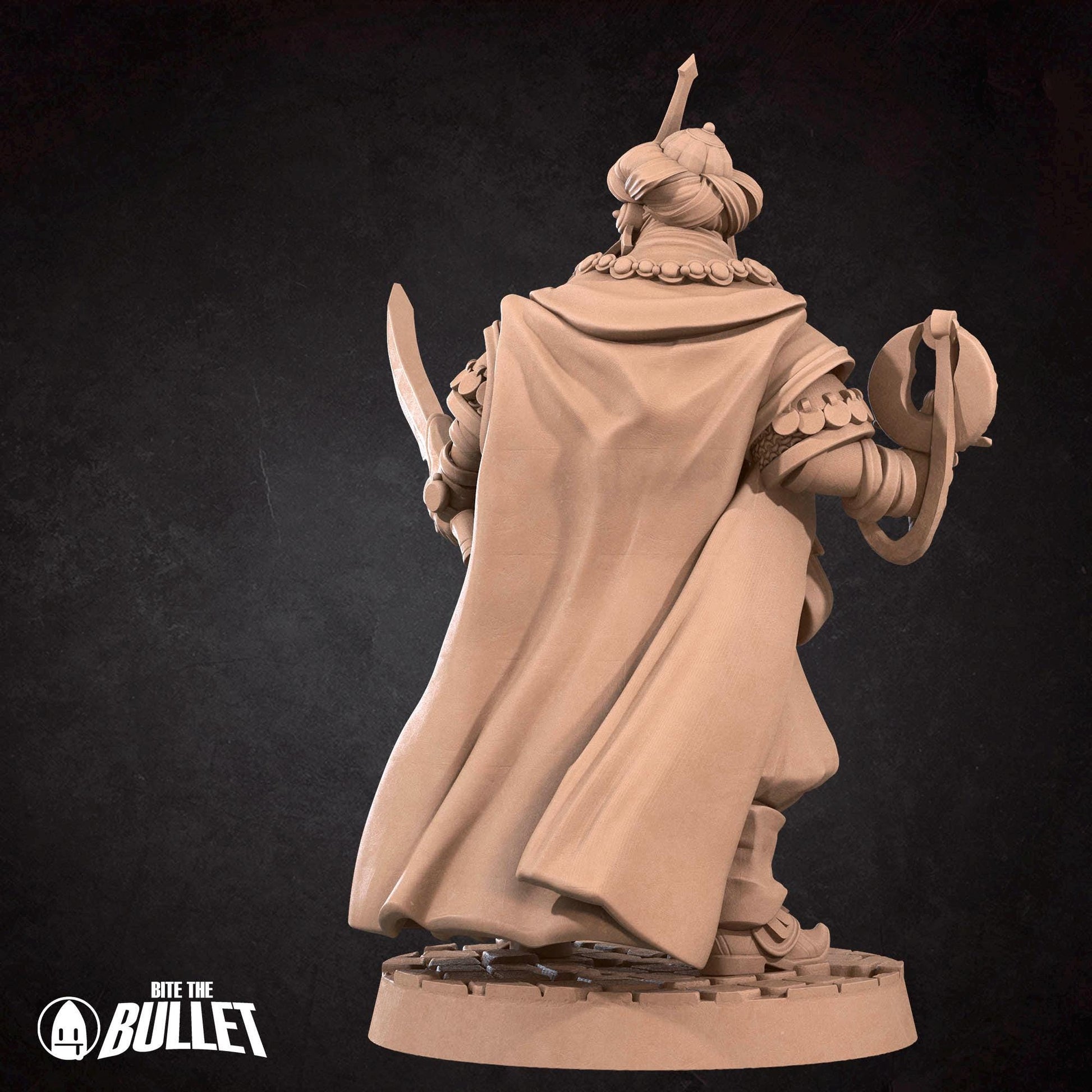Human Cleric Miniature | Tabletop RPG Miniature | Bite the Bullet | Roleplaying 3D Printed Fantasy Mini - 3DPrintDen