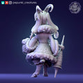 Goat Lady Miniature | Tabletop RPG Miniature | Pepunki Creatures | Roleplaying 3D Printed Fantasy Mini - 3DPrintDen