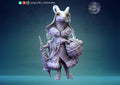 Goat Lady Miniature | Tabletop RPG Miniature | Pepunki Creatures | Roleplaying 3D Printed Fantasy Mini - 3DPrintDen