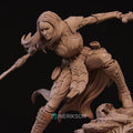Female Drow Warrior Miniature, Lierin | Tabletop RPG Miniature | Nerikson | Roleplaying 3D Printed Fantasy Mini - 3DPrintDen