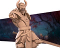 Deathbringer Fighter Miniature | Tabletop RPG Miniature | Bite the Bullet | Roleplaying 3D Printed Fantasy Mini - 3DPrintDen