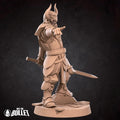 Deathbringer Fighter Miniature | Tabletop RPG Miniature | Bite the Bullet | Roleplaying 3D Printed Fantasy Mini - 3DPrintDen