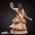 Female Mage Invoker Miniature | Tabletop RPG Miniature | Bite the Bullet | Roleplaying 3D Printed Fantasy Mini - 3DPrintDen