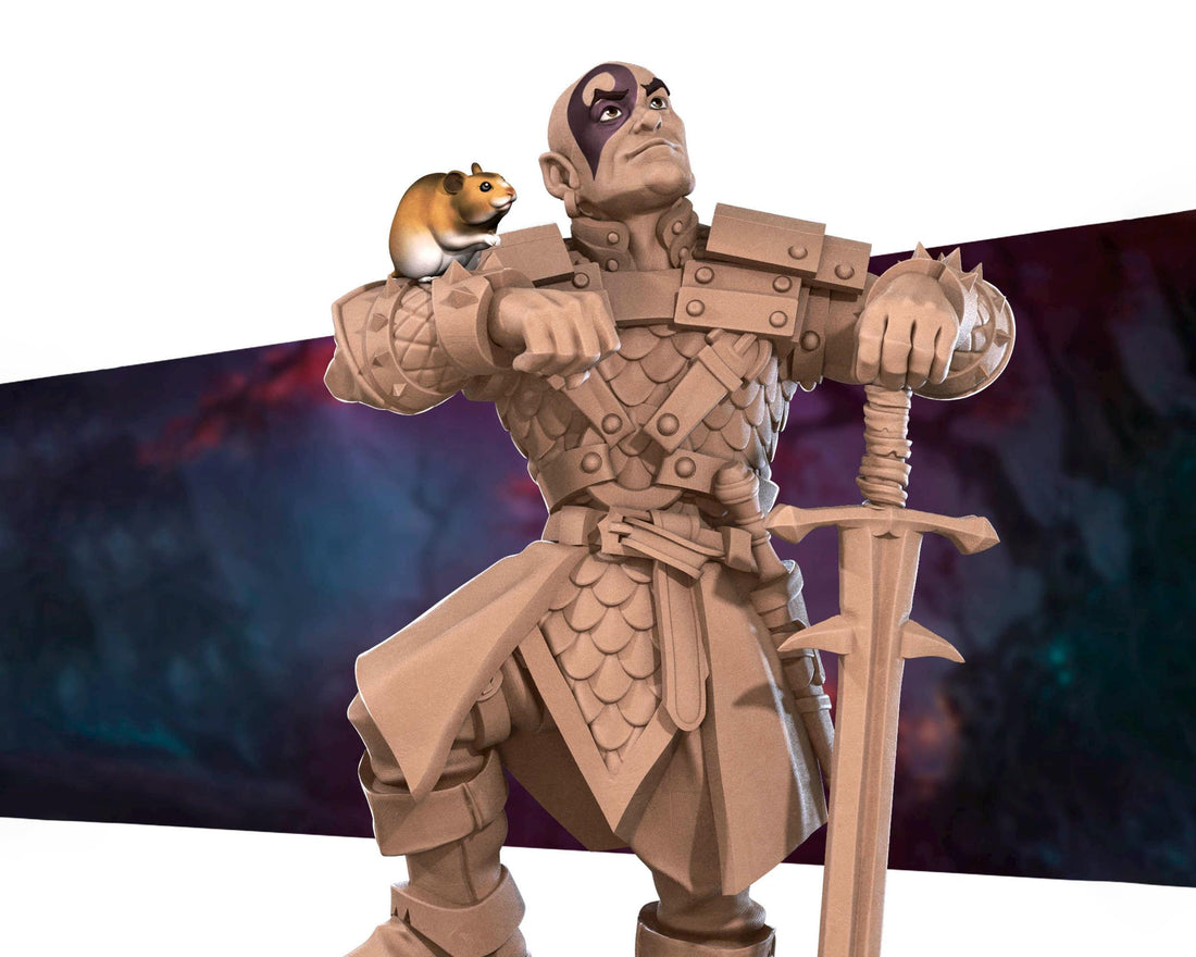 Ranger Berserk Miniature | Tabletop RPG Miniature | Bite the Bullet | Roleplaying 3D Printed Fantasy Mini - 3DPrintDen